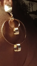 Load image into Gallery viewer, Handmade gold metal Multi Hoop Clip On Earrings Kargo Fresh

