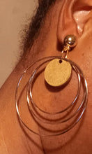 Load image into Gallery viewer, Handmade gold multi hoop clip on earrings Kargo Fresh
