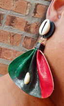 Load image into Gallery viewer, Handmade leather rbg earrings Kargo Fresh

