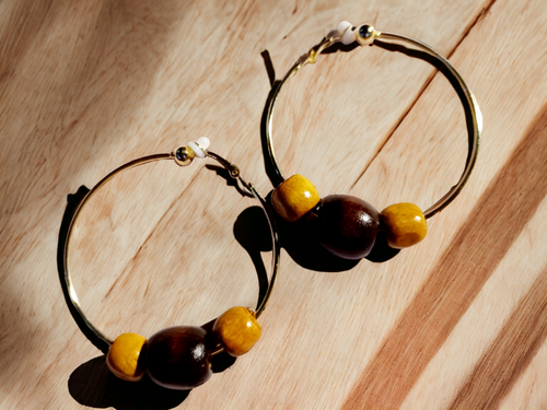 Handmade light boho hoop clip on earrings Kargo Fresh