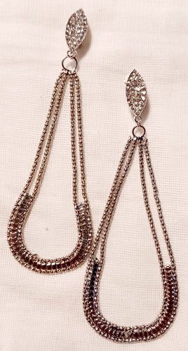 Handmade long Chain Clip on Earrings Kargo Fresh