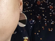 Load image into Gallery viewer, Handmade lucite and  Natural Wood Clip On Earrings Kargo Fresh
