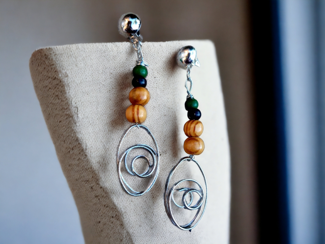Handmade minimalist clip on earrings Kargo Fresh