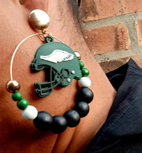 Load image into Gallery viewer, Handmade philadelphia eagles hoop earrings Kargo Fresh
