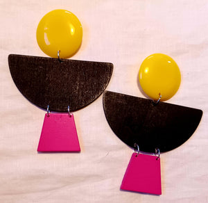 Handmade pop art Clip on earrings Kargo Fresh