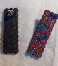 Load image into Gallery viewer, Handmade rhinestone and felt clip on earrings Kargo Fresh
