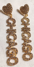 Load image into Gallery viewer, Handmade rhinestone chicago earrings Kargo Fresh
