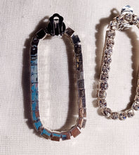 Load image into Gallery viewer, Handmade rhinestone clip on hoop earrings Kargo Fresh
