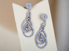 Load image into Gallery viewer, Handmade rhinestone dangle clip on earrings Kargo Fresh
