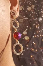 Load image into Gallery viewer, Handmade rhinestone dangle clip on earrings Kargo Fresh
