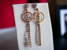 Load image into Gallery viewer, Handmade runway rhinestone clip on earrings Kargo Fresh

