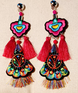 Handmade  tassel clip on earrings Kargo Fresh