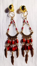 Load image into Gallery viewer, Handmade  tassel clip on earrings Kargo Fresh
