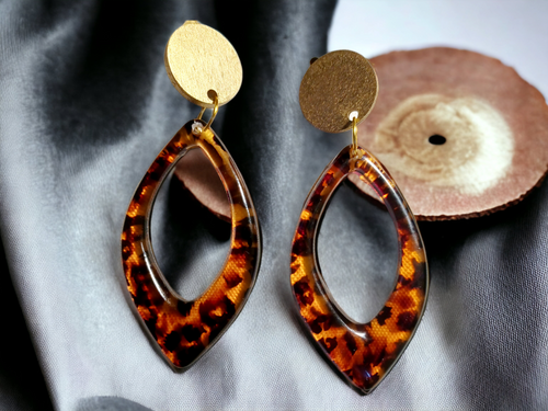 Handmade tortoise acrylic clip ons Kargo Fresh
