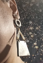 Load image into Gallery viewer, Handmade wood and rhinestone clip on earrings Kargo Fresh
