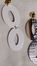 Load image into Gallery viewer, Handmade wood boho clip on earrings Kargo Fresh
