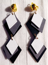 Load image into Gallery viewer, Handmade wood layer clip on earrings Kargo Fresh
