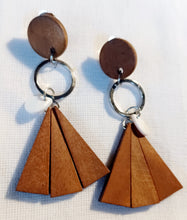 Load image into Gallery viewer, Handmade wooden boho clip on earrings Kargo Fresh
