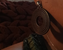 Load image into Gallery viewer, Handmade wooden boho hoop clip on earrings Kargo Fresh
