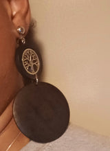 Load image into Gallery viewer, Handmade wooden tree of life clip on earrings Kargo Fresh
