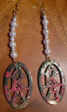 Load image into Gallery viewer, Handpainted A.K.A Greek Sorority Earrings Kargo Fresh
