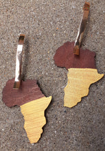 Load image into Gallery viewer, Handpainted Abstract Africa Wooden Earrings. Kargo Fresh
