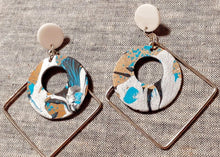 Load image into Gallery viewer, Handpainted Abstract Geometric Earrings Kargo Fresh
