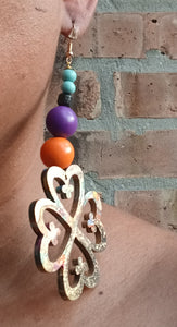 Handpainted Adinkra symbol Earrings Kargo Fresh