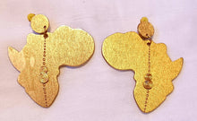 Load image into Gallery viewer, Handpainted Africa Clip on earrings Kargo Fresh
