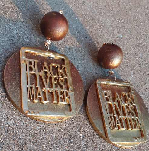 Handpainted Afrocentric Black Lives Matter Earrings Kargo Fresh