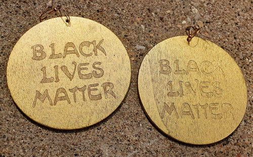 Handpainted Afrocentric Black Lives Matter Earrings Kargo Fresh