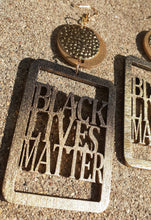 Load image into Gallery viewer, Handpainted Afrocentric Black Lives Matter Earrings Kargo Fresh
