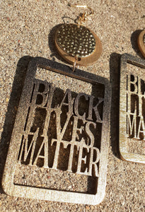 Handpainted Afrocentric Black Lives Matter Earrings Kargo Fresh