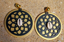 Load image into Gallery viewer, Handpainted Afrocentric Clip On Earrings Kargo Fresh
