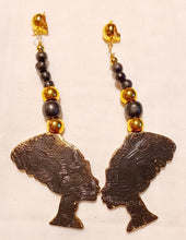 Load image into Gallery viewer, Handpainted Afrocentric Clip On Earrings Kargo Fresh

