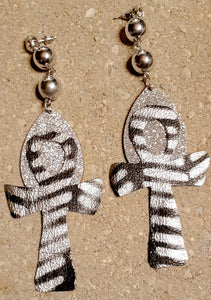 Handpainted Ankh Earrings Kargo Fresh