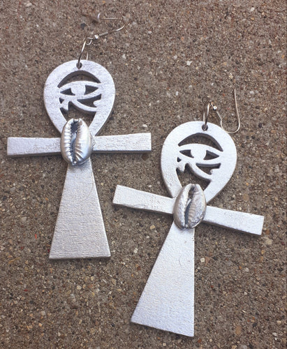 Handpainted Ankh Earrings Kargo Fresh