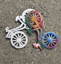 Load image into Gallery viewer, Handpainted Bicycle Earrings Kargo Fresh
