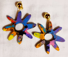 Load image into Gallery viewer, Handpainted Clip on adinkra symbol earrings Kargo Fresh
