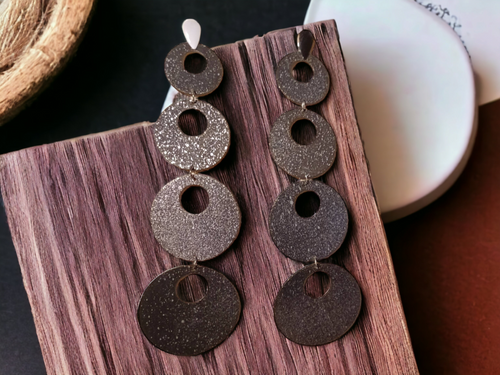 Handpainted Handmade Wooden  Earrings (8 inch) Kargo Fresh