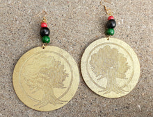 Load image into Gallery viewer, Handpainted RBG Pan African Earrings Kargo Fresh
