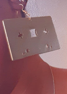 Handpainted Wooden Cassette Tape Earrings Kargo Fresh