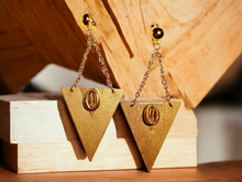 Load image into Gallery viewer, Handpainted Wooden Clip Earrings Kargo Fresh
