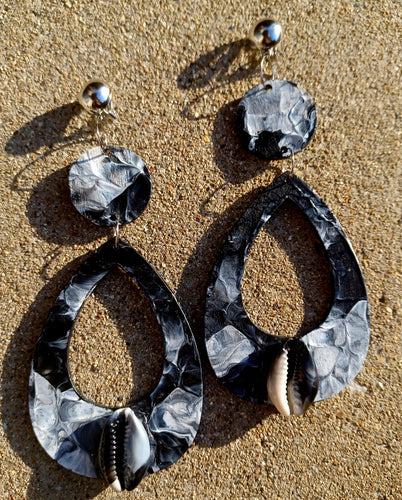 Handpainted clip on earrings Kargo Fresh