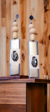 Load image into Gallery viewer, Handpainted wood and bead earrings Kargo Fresh
