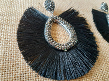 Load image into Gallery viewer, Hematite Tassel  Earrings Kargo Fresh
