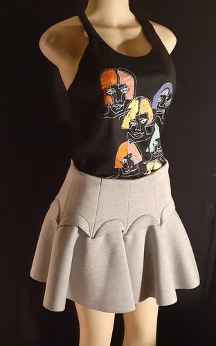 Jersey Pop Art Skirt Set Size M Kargo Fresh