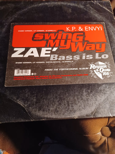 K.P. Envyi - Swing My Way With Zar Bass Is Lo Original Press Vinyl 1997 Kargo Fresh