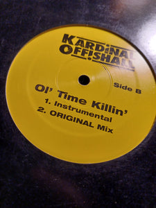 Kardinal Offishall Ole Time Killin Vinyl Single OOP RARE 2000 Kargo Fresh