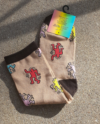 Keith Haring Pop Art Graffiti Socks Kargo Fresh